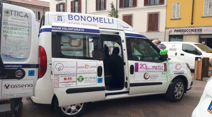 Oggionese: due auto per l’Auser grazie al contributo di 60 imprenditori