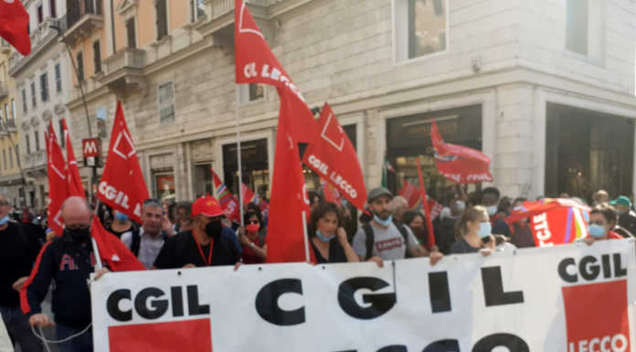Anche i sindacati lecchesi alla manifestazione anti-fascista di Roma