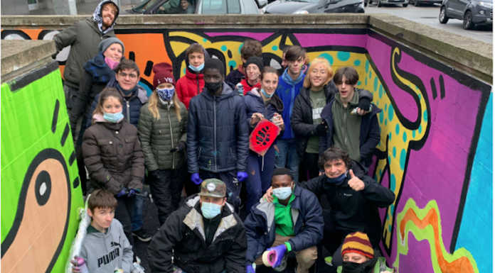 Casatenovo, il sottopasso diventa una… giungla con il murales dei ragazzi