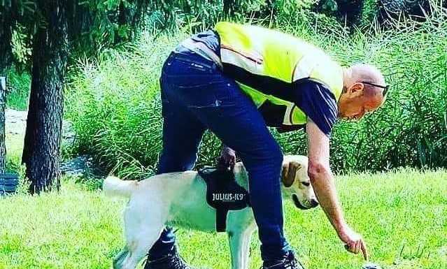 Nel weekend a Consonno le esercitazioni dei cani molecolari