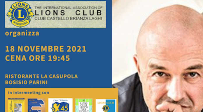 Il giornalista Nuzzi ospite del Lions Club Castello Brianza Laghi