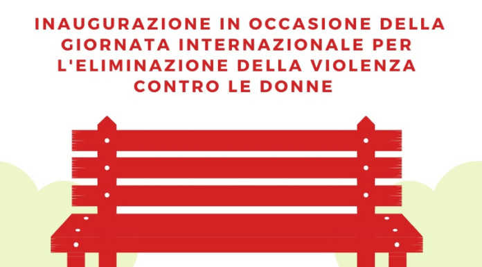Barzago inaugura una Panchina Rossa simbolo contro la violenza sulle donne panchina rossa