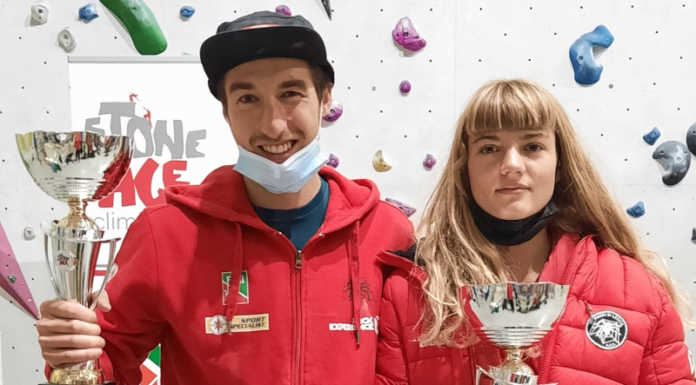 Arrampicata. Rosa e Tentori al top, si chiude con due trionfi la stagione dei Ragni Simone Tentori e Giulia Rosa