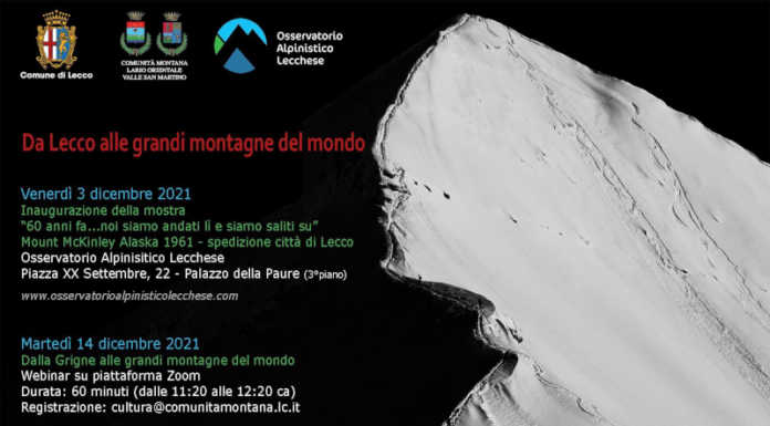 “Dalla Grigna alle grandi montagne del mondo”, webinar con Serafino Ripamonti