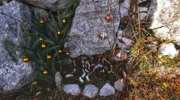 La cima del Regismondo si veste per Natale grazie ai Beck