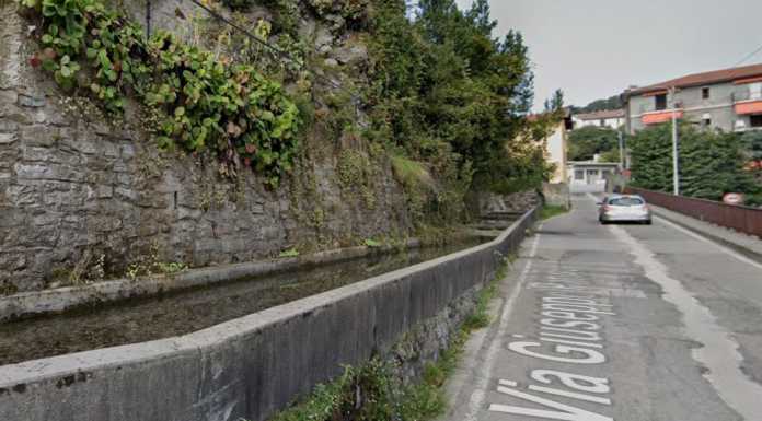 Mandello, verifiche al muro di via Parini: chiuso un tratto di strada