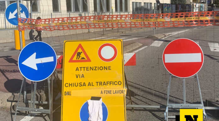 Lecco. Le modifiche alla viabilità a partire da lunedì 13 dicembre cartelli lavori viabilità
