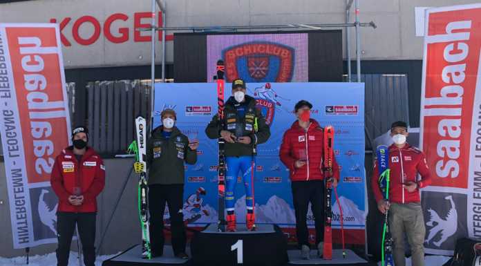 Sci, Coppa Europa. Super Molteni è 2° nel Super G di Saalbach Nicolò Molteni Sci podio