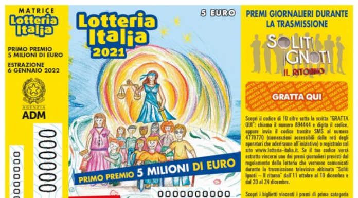 Lotteria Italia, il 6 gennaio l’estrazione. Lombardia prima regione per tagliandi staccati