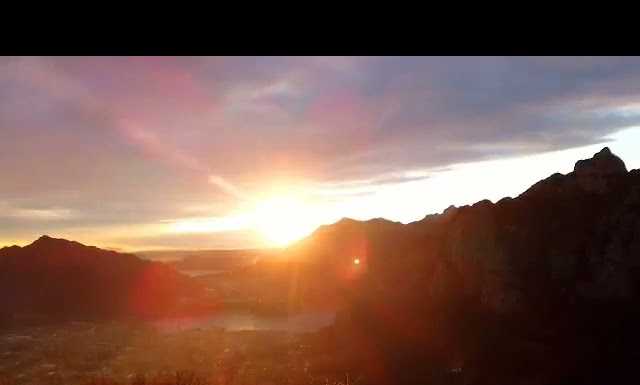 VIDEO – Il tramonto visto dal “Sas Quader” nelle immagini di un lettore