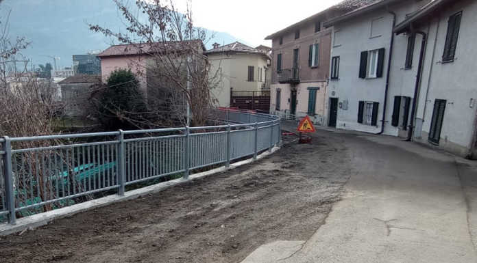 Lecco, quasi terminati i lavori in via Lusciana