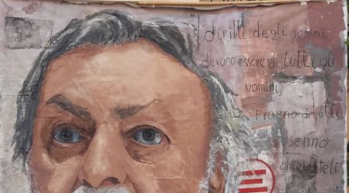 Lecco. Un dipinto di Gino Strada per la “Giornata mondiale della giustizia sociale” gino strada dipinto