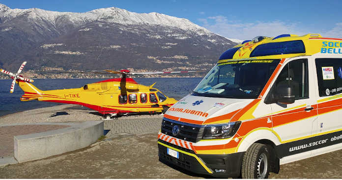 Infortunio sul lavoro a Corenno: operaio si ribalta con la motocarriola