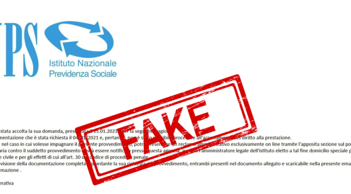 False mail da Inps: attenzione si tratta di una nuova truffa