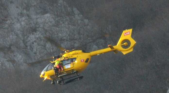 San Martino. Scivola sul sentiero, elisoccorso 74enne