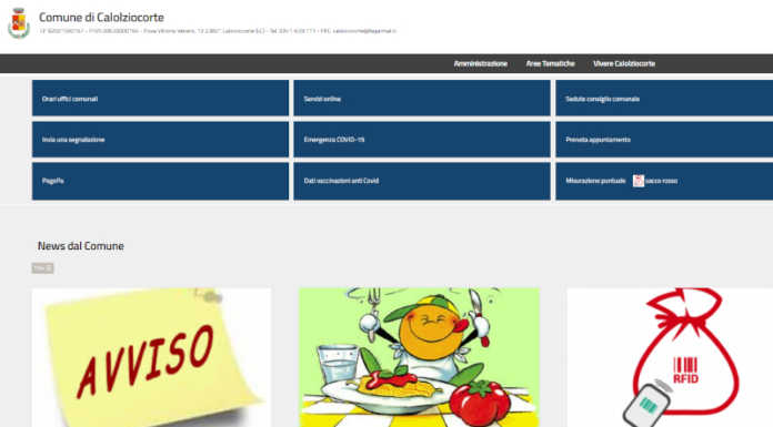 Calolzio. Nuovo sito internet comunale: “Al centro i servizi al cittadino”