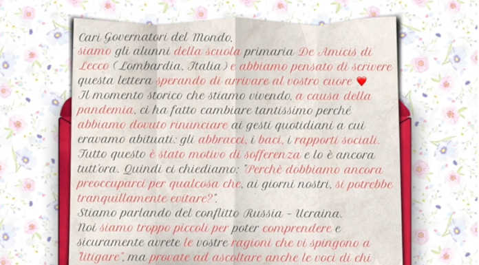 Venti di guerra in Ucraina: la primaria De Amicis scrive ai potenti della terra