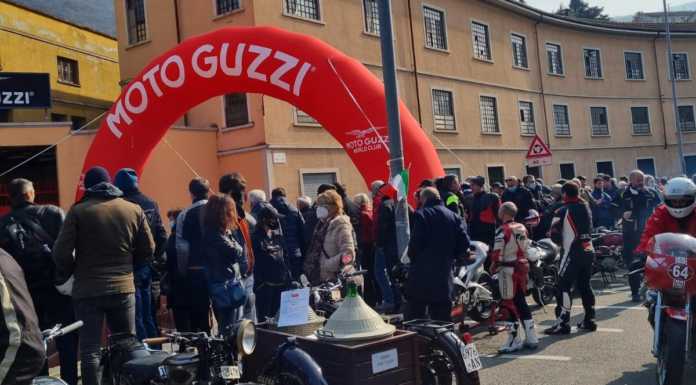Grande festa a Mandello per il tradizionale Avvio Motori della Moto Guzzi