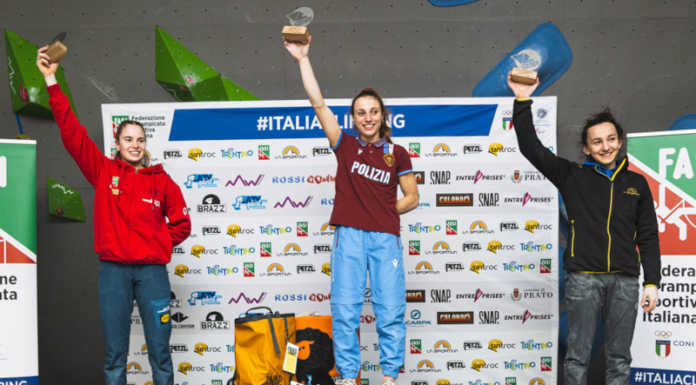 Arrampicata. Super Beatrice Colli, argento in Coppa Italia Boulder Beatrice Colli sul secondo gradino del podio