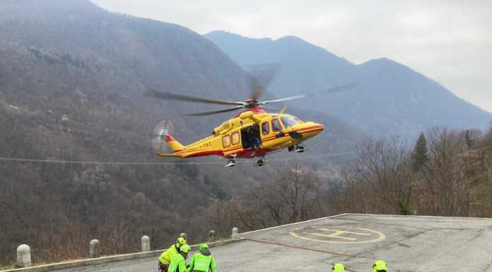 Escursionisti in difficoltà sotto il Pizzo Alto, Soccorso Alpino al lavoro elisoccorso piazzola pagnona