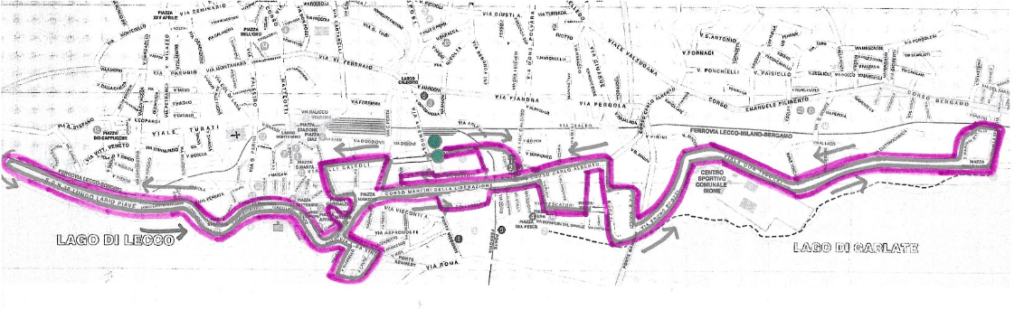Percorso Maratonina città di Lecco 2022
