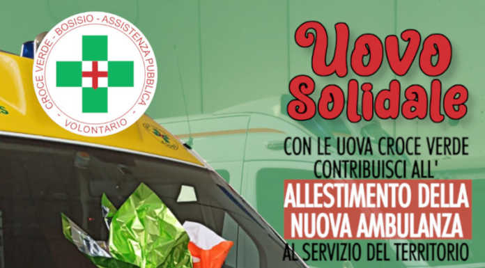 Bosisio. Croce Verde propone “Uova Solidali” per attrezzare l’ambulanza