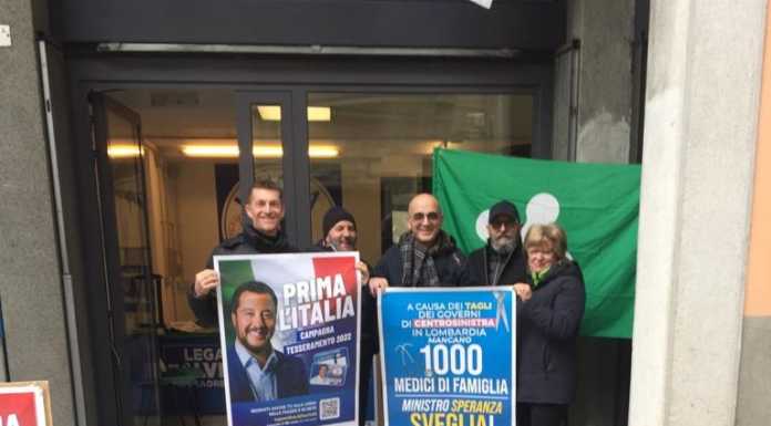 Valmadrera. La Lega inaugura la sua nuova sede in via Roma