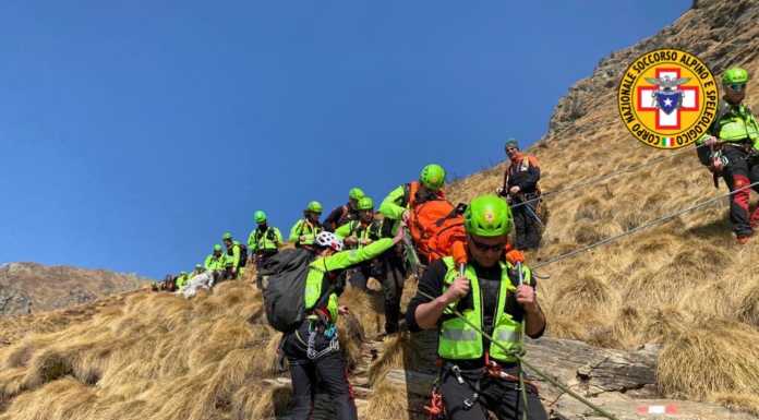Esercitazione del Soccorso Alpino, venticinque tecnici impegnati sul Legnone