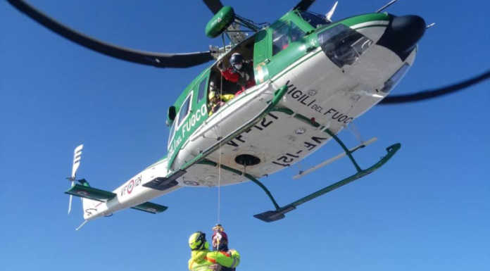 Persona dispersa sul Resegone, recuperata dall’elicottero dei Vigili del Fuoco