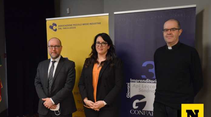 Il Gruppo Giovani di Api Lecco Sondrio festeggia 30 anni e invita tutti al cinema Marco Piazza, Laura Silipigni, monsignor Davide Milani