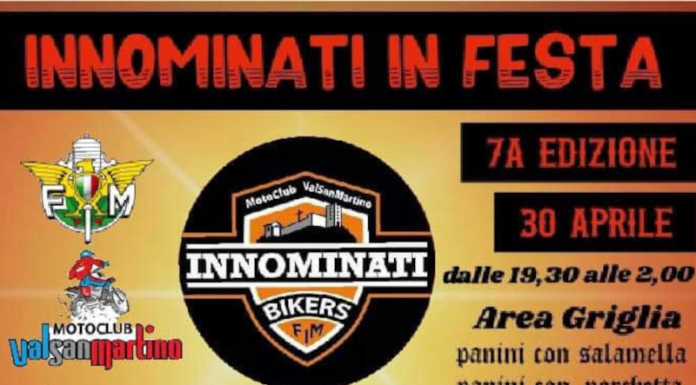 Vercurago. Gli Innominati Bikers in festa il 30 aprile