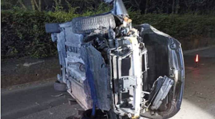 Olgiate: si ribalta con l’auto in via Pilata. Giovane soccorso