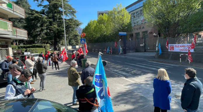 DDL Appalti, anche a Lecco presidio dei sindacati davanti alla Prefettura