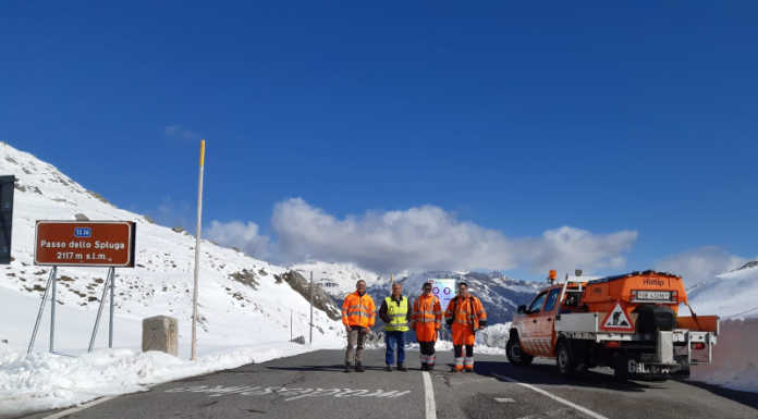 SS36. Riaperto il tratto tra Montespluga e il confine svizzero