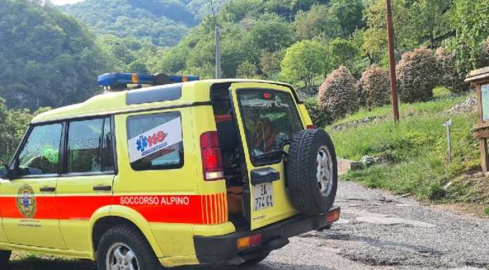 Escursionista ferita, intervento dei soccorsi sopra San Tomaso Soccorso Alpino