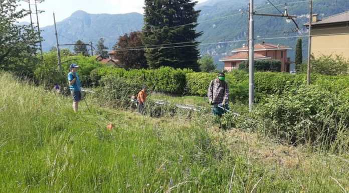 Giornata del Verde Pulito. Tanti giovani a Lierna per pulire il sentiero tra Villa e Grumo