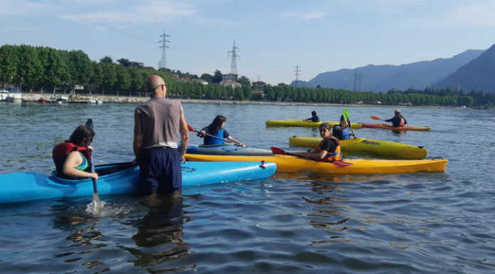 Kayak. Fine settimana solidale alla sede del CK ’90 di Vercurago