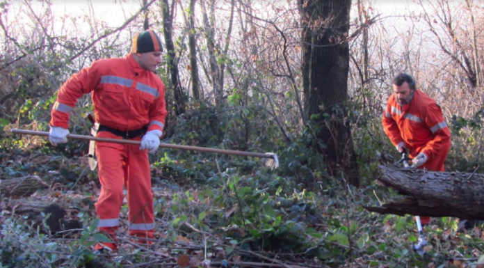 Olgiate, i volontari Avaib al lavoro sul Monte di Brianza