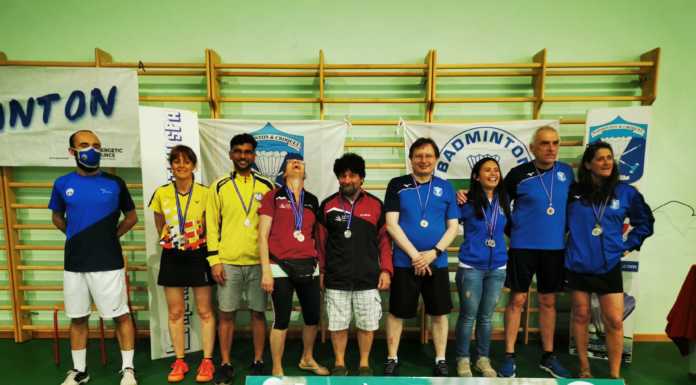Campionati provinciali di Badminton, 11 medaglie per il club cittadino