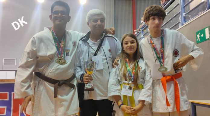 Dinamic Karate tre volte sul podio a Parma. Il maestro Messina “Alfiere dello Sport”