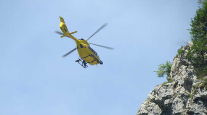 Soccorsi in azione per un infortunio in ferrata sul Monte Due Mani elisoccorso bergamo