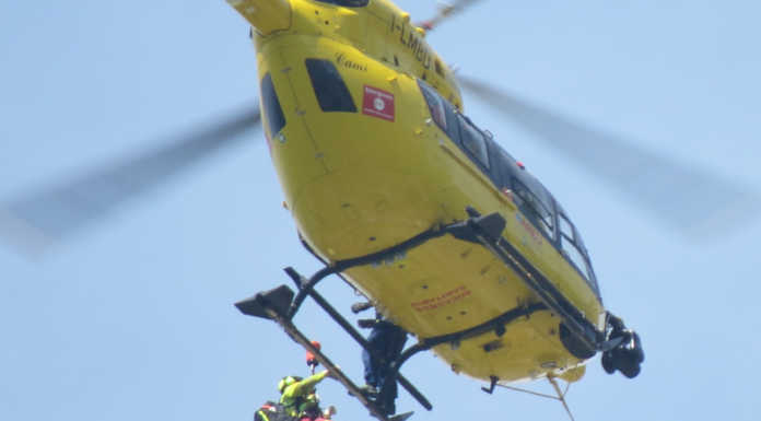 Arrampicatore cade in falesia a Civate, intervento dell’elisoccorso elisoccorso Bergamo