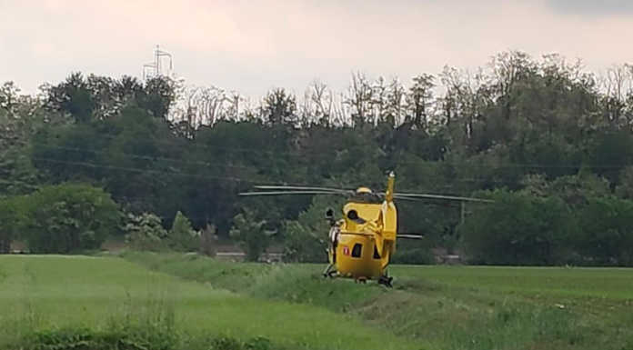 Osnago, malore in via Bergamo, elisoccorso un uomo Elisoccorso Bergamo