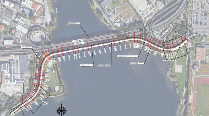 Quarto Ponte, il PD: “No alle strumentalizzazioni politiche” Il progetto del quarto ponte tra Pescate e Lecco, accanto al Ponte Manzoni