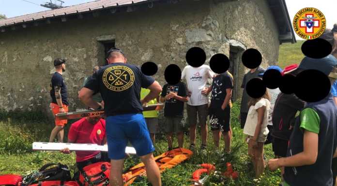A scuola con il Soccorso alpino per i bimbi ai Piani di Bobbio