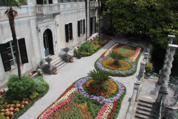 Il giardino di Villa Monastero a Varenna