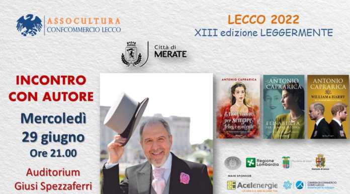Leggermente. Il 29 giugno si recupera l’incontro con Antonio Caprarica Antonio Caprarica ospite di Leggermente a Merate