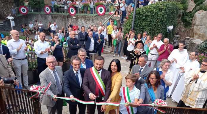 Bellano inaugura la Ca’ del Diavol: “Aggiunto un nuovo tassello alla storia dell’Orrido” Ca' del Diavol inaugurazione
