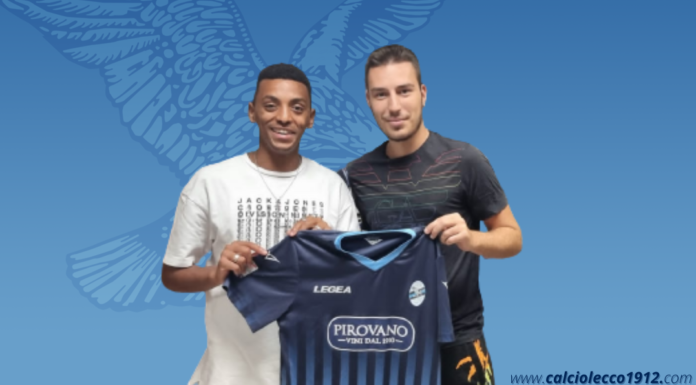 Calcio Serie C. Eyob Zambataro è ufficialmente un calciatore bluceleste Eyob Zambataro (credit foto Calcio Lecco 1912)