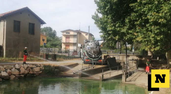 Merate, al lago di Sartirana la ditta di spurghi per ripulire dalle alghe Spurghi lago di Sartirana